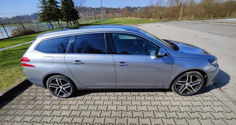 Peugeot 308 cena 46500 przebieg: 139000, rok produkcji 2017 z Siewierz małe 301